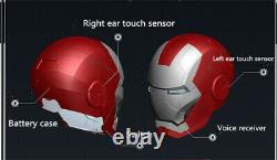 1/1 Iron Man mk5 Helmet Voice-controlled Deformed Wearable Halloween Mask Prop