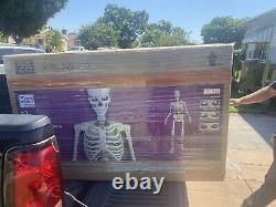 12 FT Foot Giant Skeleton With Animated LCD Eyes Halloween Prop Home Depot NJ RARE