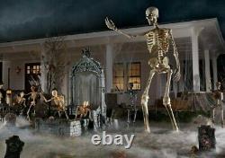 12 FT Foot Giant Skeleton With Animated LCD Eyes Halloween Prop SOLD OUT
