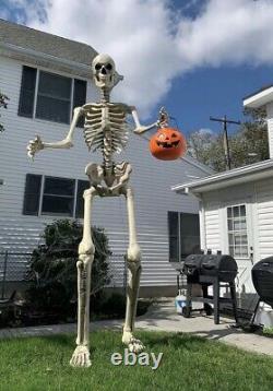 12 FT Foot Giant Skeleton WithAnimated LCD Eyes Halloween Prop HomeDepot Free Ship