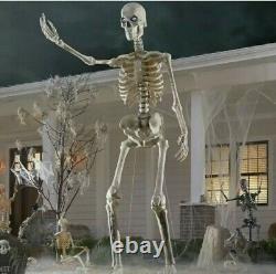 12 Foot FT Tall Giant Skeleton With Animated LCD Eyes Halloween Prop (central NJ)