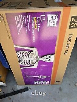 12 Foot FT Tall Skeleton Home Depot Bones NIB 2022 Model Home Accents Bones