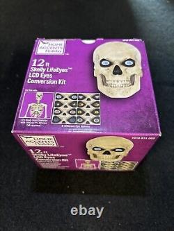 12 Ft Skeleton Skelly LED Home Accents Holiday Lighting Kit / Eye Kit 8 Function