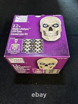 12 Ft Skeleton Skelly LED Home Accents Holiday Lighting Kit / Eye Kit 8 Function