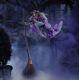 12' Moonlit Magic Giant Sized Animated Led Hovering Witch Withlifeeyes Home Depot