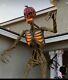 12 Ft Giant Sized Inferno Pumpkin Skeleton With Lcd Lifeeyes And Posable Arms