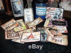 15 Halloween Witch Potion Bottle Labels Peel-n-Stick Stickers (set TWO) Scary