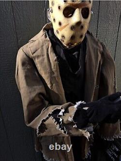2007 Gemmy Friday the 13th Jason Vornees life sized Halloween prop, in box