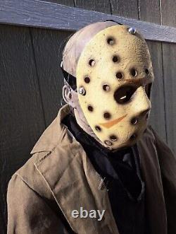 2007 Gemmy Friday the 13th Jason Vornees life sized Halloween prop, in box