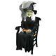 21 Animated Sitting Witch Halloween Prop