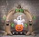 2m Giant Inflatable Light Up Halloween Spooky Tree Arch Party Decoration Prop Bn