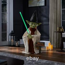 3.5 Ft. Animated LED Seasonal Yoda New Halloween Decorations