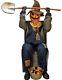 4' Animated Smiling Jack Greeter With Chair Halloween Prop Haunted House