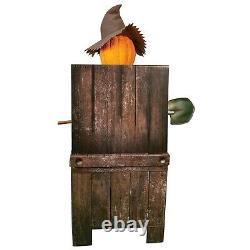 4' ANIMATED SMILING JACK GREETER WITH CHAIR Halloween Prop HAUNTED HOUSE