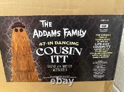 4' Animated Addams Family Cousin It Halloween Prop Nib! Buy Now, Ships Tomorrow