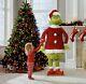 5.74' Ft Tall The Grinch Santa Life Size Animated Prop Speaks Moves Brand New