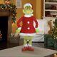 5.74' Ft Tall The Grinch Santa Life Size Animated Prop Speaks & Moves Brand New
