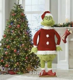 5.74' FT Tall The Grinch Santa Life Size Animated Prop Speaks & Moves BRAND NEW