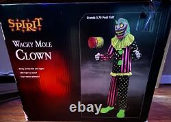 5.8ft wacky mole clown spirit halloween (GREAT CONDION)