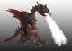 5.9 Ft Animated Dragon With Fog Machine Halloween Prop Haunted House