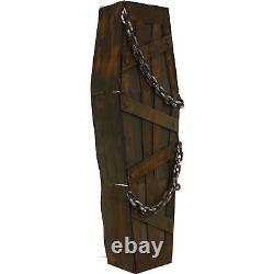 5 ft. Animated Coffin Halloween House Decoration, Halloween Props, Animatronic