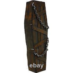 5 ft. Animated Coffin Halloween House Decoration, Halloween Props, Animatronic