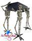 5ft Skeleton Pall Bearers With Coffin Halloween Horror Decoration Prop 46900