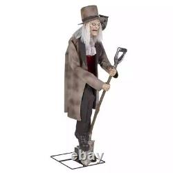 6.5' Animated Gravedigger Shovel Halloween Prop Home Accents Home Depot