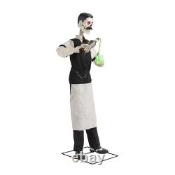 6' ANIMATED DEAN THE DEATHOLOGIST BARTENDER Halloween Prop HAUNTED HOUSE