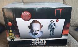 6 FT ANIMATED PENNYWISE THE CLOWN FROM IT Halloween Prop HAUNTED HOUSE