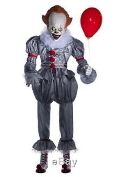 6 FT ANIMATED PENNYWISE THE CLOWN FROM IT Halloween Prop MOVIE SOUNDS