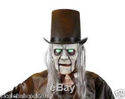 6 Ft Halloween Animated Grave Digger Skelly Prop Led, Sounds Haunted House Decor