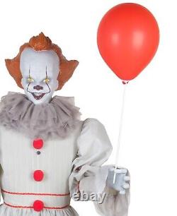 6 FT Life Size Pennywise Halloween Decoration Animatronic Prop Moves and Sounds