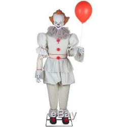 6 Feet Halloween Multicolor Animated Pennywise Decoration Life-size Creepy Prop