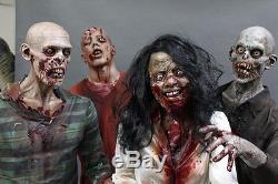 6 Zombie Horde The Walking Dead Haunted House Halloween Prop & Decoration