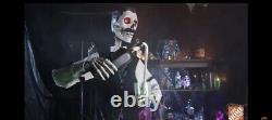 6 ft Bartender Dean the Deathologist Animated Halloween LED Prop Home Depot NEW