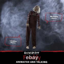 63'' Life-Size Animatronic Zombie Indoor/Outdoor Halloween Decoration Scary US