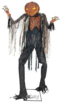 7' ANIMATED SCORCHED SCARECROW Halloween Prop HAUNTED HOUSE
