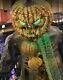 7' Animated Towering Root Of Evil Halloween Prop Rotting Head