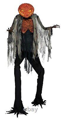 7' Scorched Scarecrow Halloween Animated Prop
