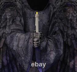 8' Cemetery Angel Tombstone Animatronic Halloween Prop