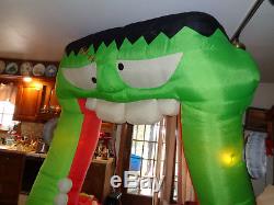 9 FT Tall Airblown Inflatable Gemmy Halloween Frankenstein Archway Yard Prop
