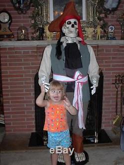 ANIMATED 5 ft LIFE SIZE JACK PIRATES of the CARIBBEAN HALLOWEEN DISPLAY PROP