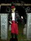 Animated 6 Foot 9 Life Size Guardian Of Cemetery Bats Halloween Prop