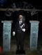 Animated 6 Foot 9 Life Size Lighted Caretaker Of The Cemetery Halloween Prop