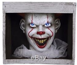 ANIMATED HAUNTED PENNYWISE CLOWN In SEWER IT HALLOWEEN PROP! New