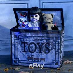 ANIMATED HAUNTED TOY CHEST Halloween Prop IN STOCK ONLY 1 LEFT