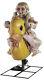 Animated Rocking Girl Riding Ducky Carnival Music Halloween Prop