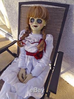 ANNABELLE CREATION 2017 HAUNTED HALLOWEEN HORROR PUPPET DOLL CONJURING 2 ooak IT