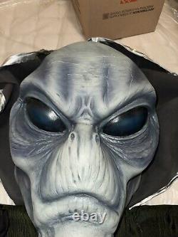 Alien 12ft latex hanging Martian Halloween prop spirit gemmy Area 51 UFO